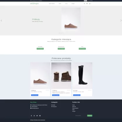 Example shop in zay template